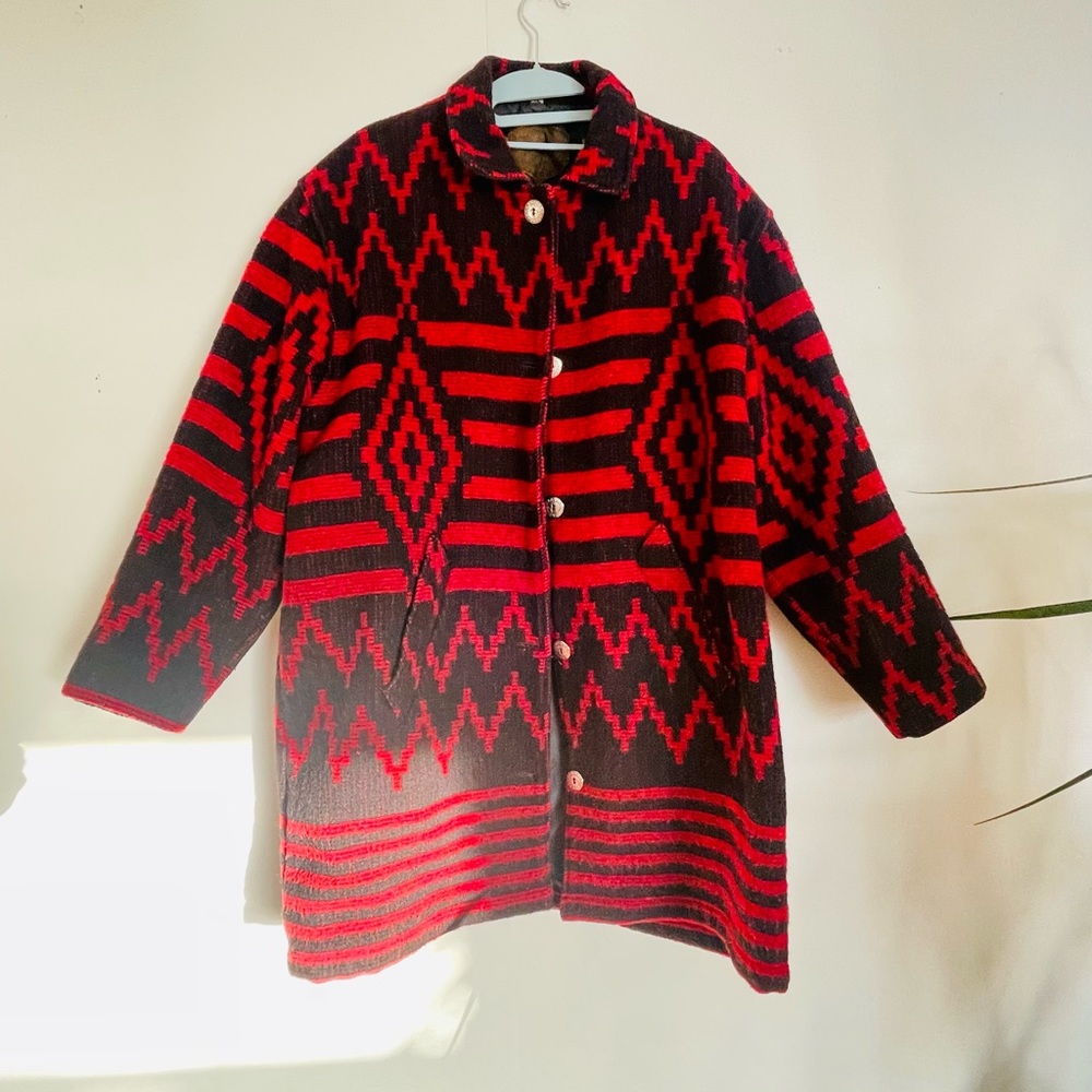 Vintage Wool Blanket Coat